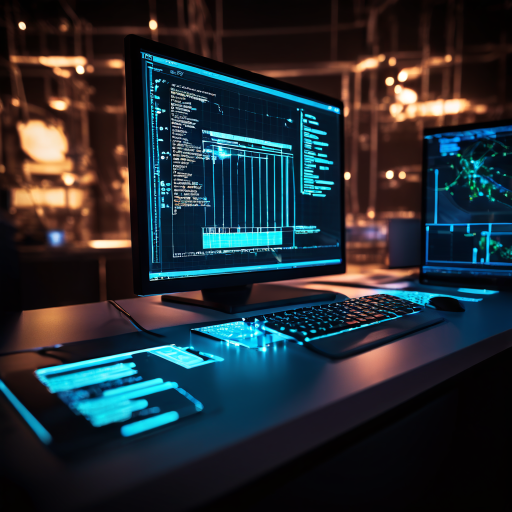 컴퓨터 화면에서 비디오 프레임의 기술적 프로토콜을 강조하는 데이터 오버레이와 확인 표시가 빛나며 분석 과정을 상세히 보여주는 모습을 담은 이미지입니다.